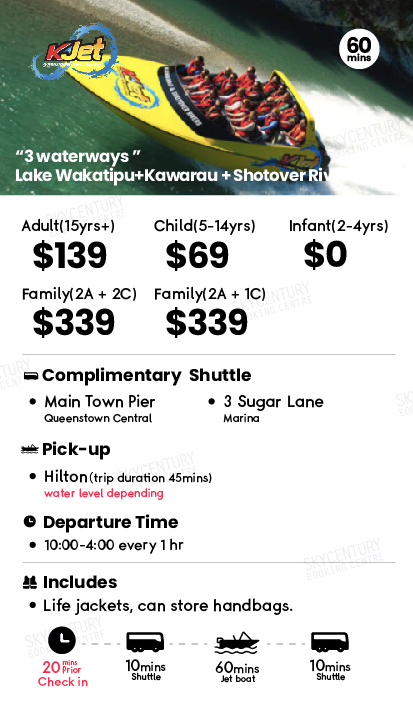 KJet Jet boat Ride 60mins